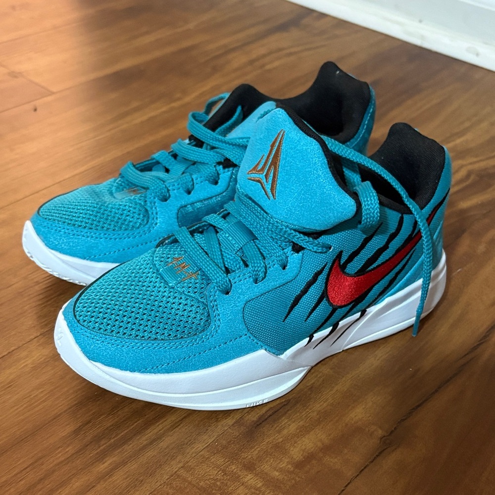 Nike Ja Scratch Kids Turquoise and Black Sneakers